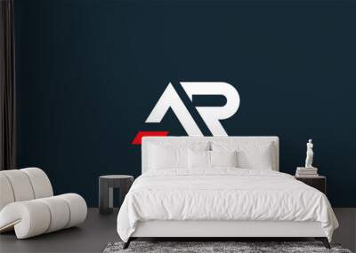 Alphabet letter icon logo AR Wall mural