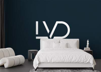 Alphabet letter icon logo LVD Wall mural