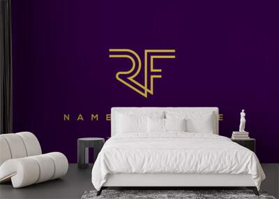 Alphabet letter icon logo RF Wall mural