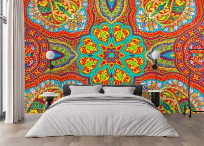 Colorful fabric design Wall mural