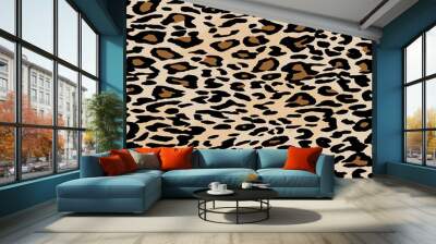 Brown Skin Leopard Pattern Wall mural