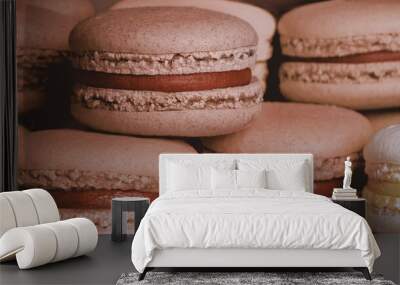 Macaroon dessert close up Wall mural