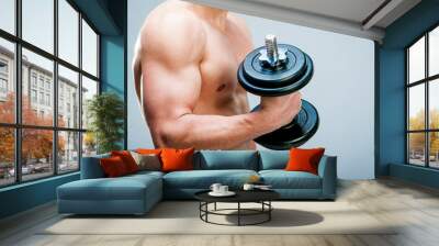 muscular man Wall mural