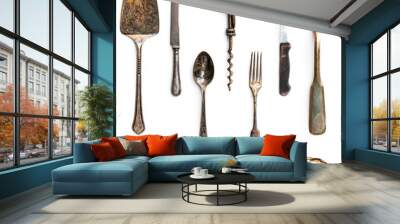 old metal utensils Wall mural