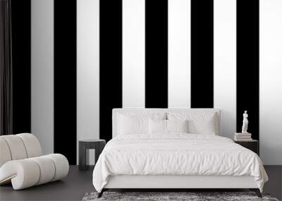 Diagonal lines black and white pattern Wall mural