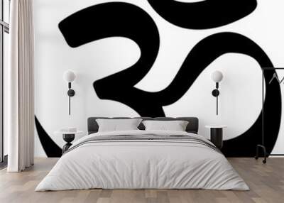 om vector symbol aum Wall mural