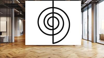 vector of reiki symbol chokurei cho ku rei Wall mural