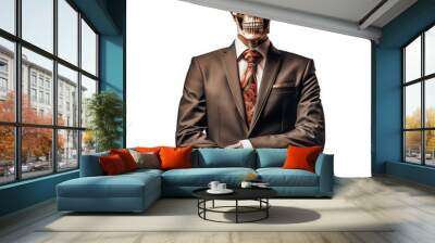 skeleton with suit Wall mural