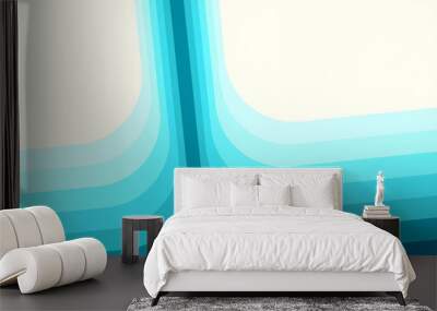 image of blue shades color layers background Wall mural