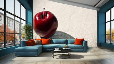 Artificial apple or Plastic fruit fake red apples Wall mural