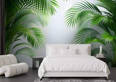 palm tree on the beach Wall mural