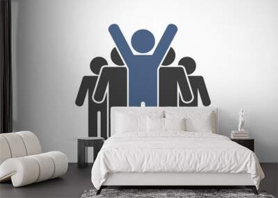 leader teamwork icon Wall mural