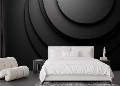 Abstract concept includes a circle. The wallpaper is textured and colorful. Wall mural