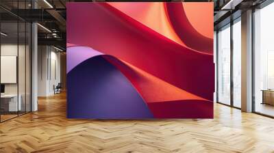 Abstract digital artwork incorporates a circle background. The design is geometric and circular. Wall mural