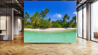  Beautiful maldives tropical island - Panorama Wall mural