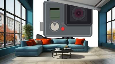 Action camera logo drawing Wall mural