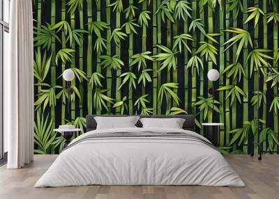 bamboo forest pattern design background Wall mural