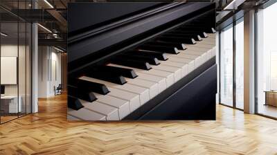 close-up of a piano keyboard fragment Wall mural