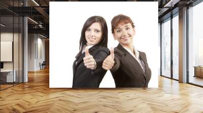 two business woman Wall mural