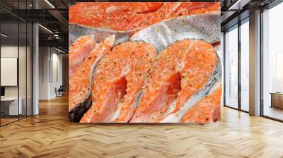 Salmon Steaks Wall mural