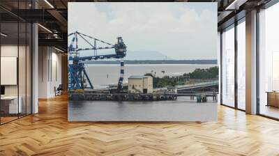 Special continuous ship coal unloader Wall mural