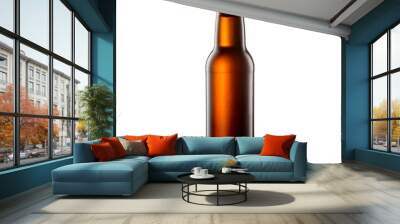 beer bottle on a white background Wall mural