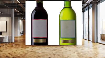 Red and white wine bottles Wall mural