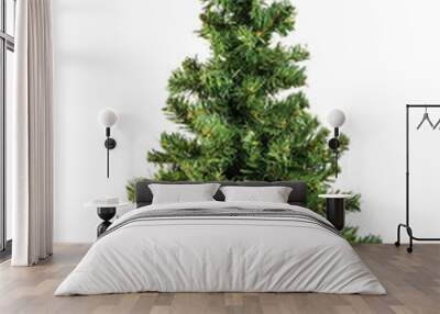 Bare Christmas tree without decoration Wall mural