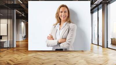  Portrait of beautyful and confident business woman Wall mural