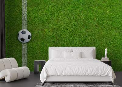 green grass texture - well-groomed turf in the garden Wall mural