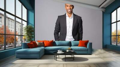 Young African-American businessman in a suit Wall mural