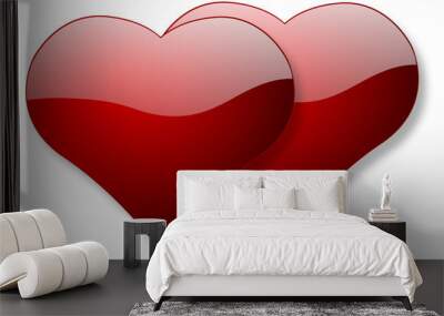 two hearts Wall mural