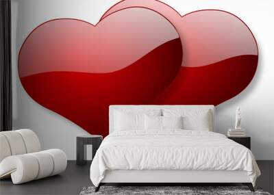 two hearts Wall mural