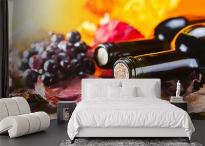 bottle with wine Wall mural