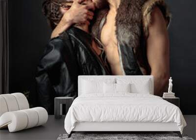 Loving couple. Wall mural