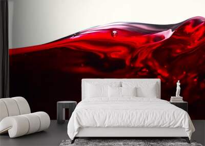 red wine on white background Wall mural