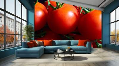 red tomatoes as a background for artists Wall mural