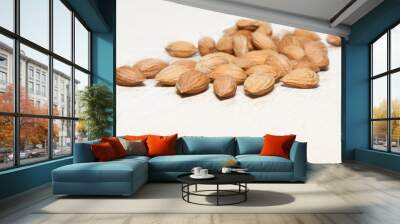 Ripe apricot kernels, taste of summer Wall mural