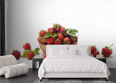 Red fresh strawberry Wall mural