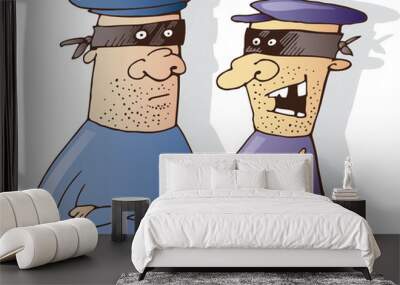 two thieves talking Wall mural