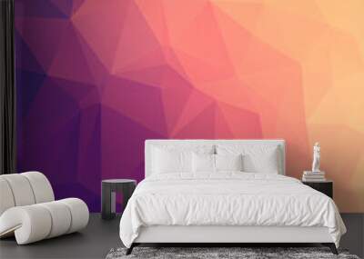 Abstract polygonal background. Wall mural