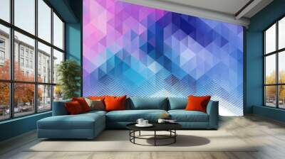 abstract vector geometric colorful background Wall mural