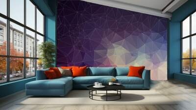 colorful geometric background with triangles Wall mural