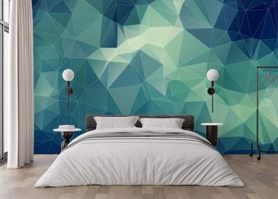 composition with triangles geometric shapes Wall mural