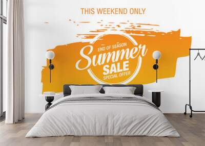 summer sale banner vector illustration Wall mural