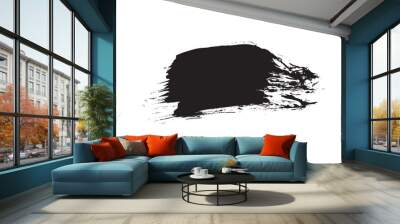 vector brush strokes graphic design Wall mural