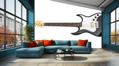 Electric guitar on a white background. Wall mural