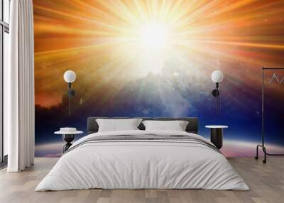 Bright light from above Wall mural