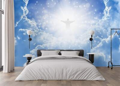 christ in sky Wall mural