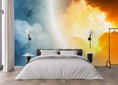 fantastic sunset Wall mural